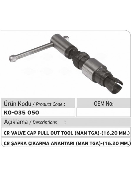 Инструмент для снятия крышки распределителя клапанов Bosch Common Rail (MAN TGA 16.20 MM)